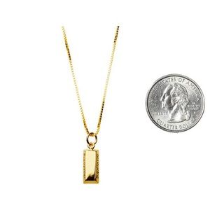 Supreme Gold Bar 14K Necklace